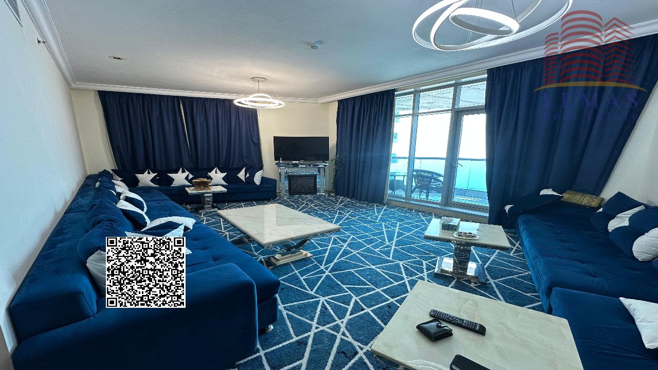 2bhk For sale in installments with furniture, sea view