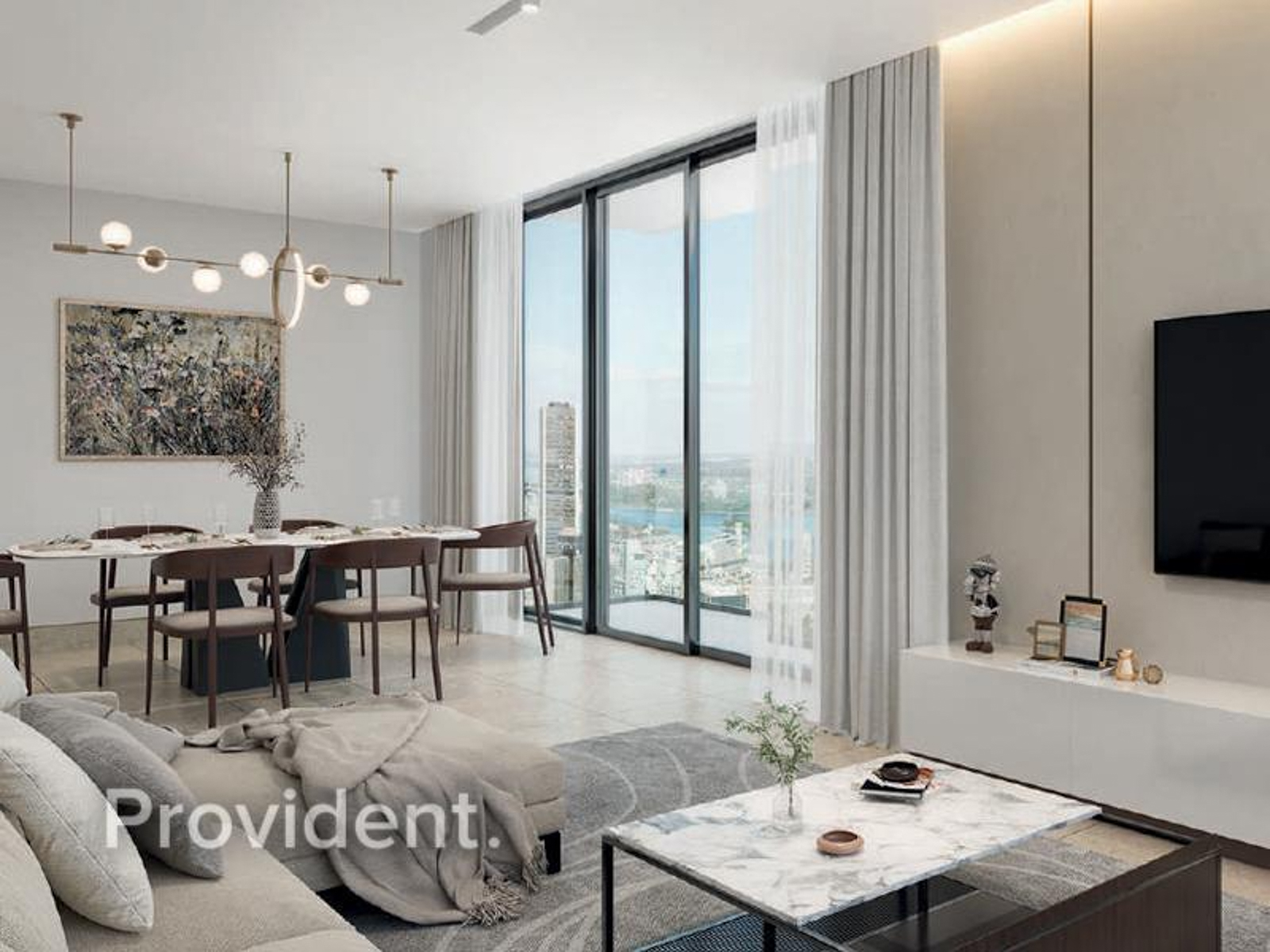 1BR + Study | 1144 SQFT | High Floor | Golf View