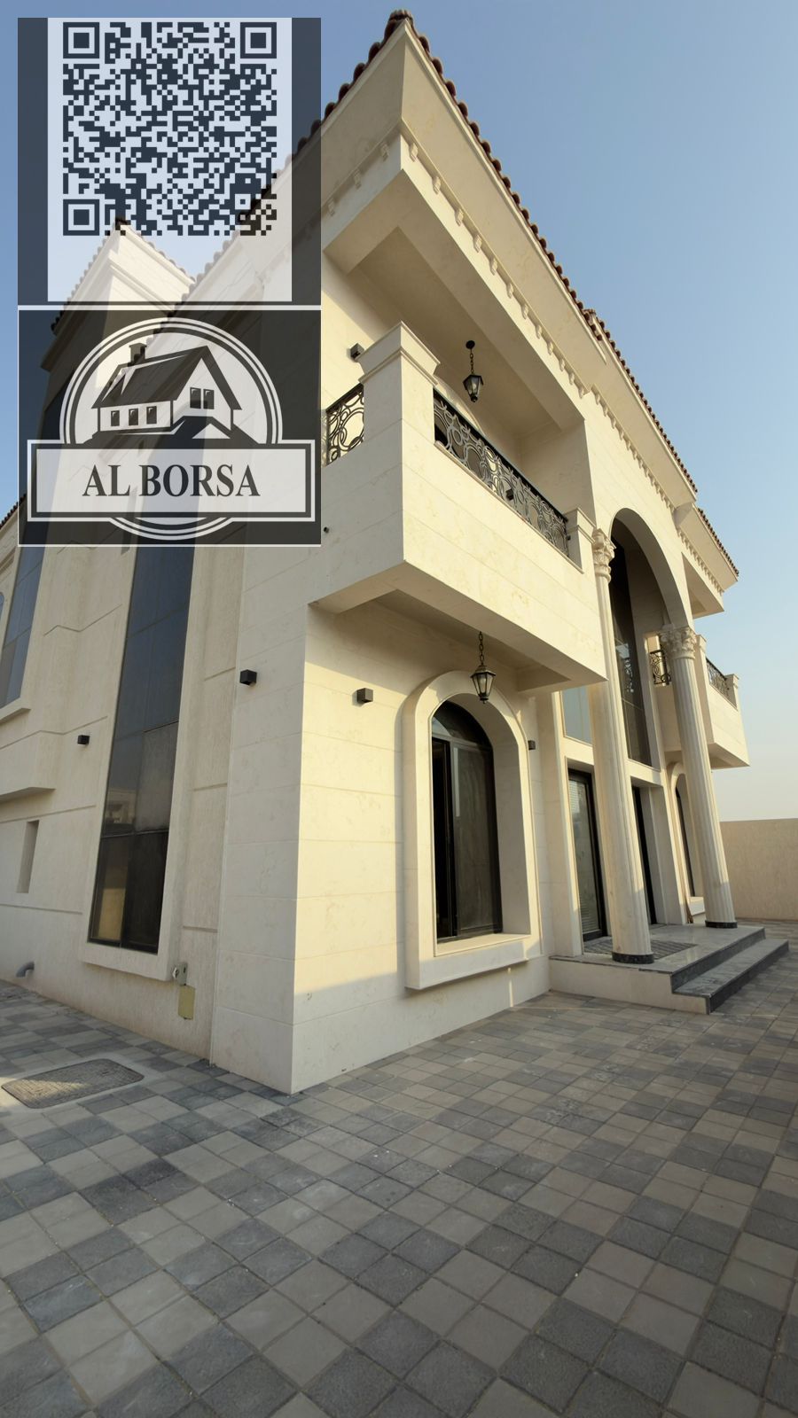 Villa For Rent Corner Al Helloy 2 Ajman 5 bedroom Attach Hall majlis Maid room With AC 2 Kitchen 8 bathroom In said car parking 4000 square fe