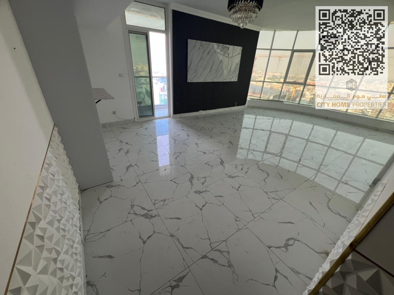 2BHK apartment with a very large size in Al Rashidiya 1, Al Waha Tower, with a sea view. Located in a prime and upscale area close to all services and