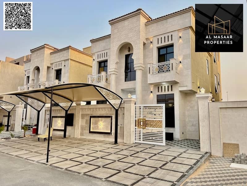 Own a classic villa in the best areas of Ajman, a large yard, at a special price and freehold