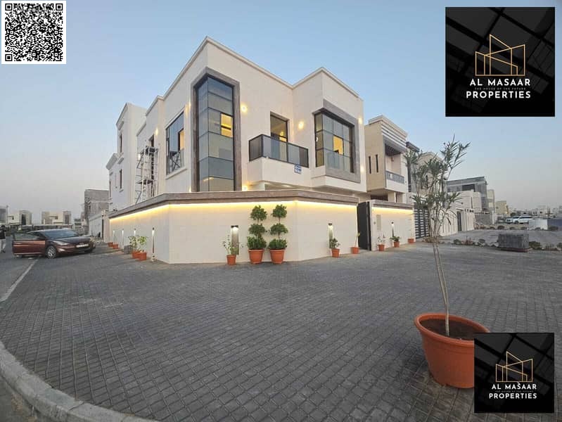 Corner Villa - 2 floors & Large courtyard - Close to Sheikh Mohammed Bin Zayed Road - Freehold for all nationalities for life - With the possibility o