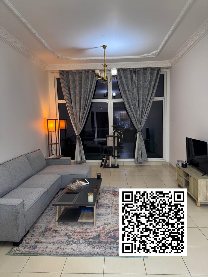 1BHK Apartment for Yearly Rent in Ajman One Tower garden view