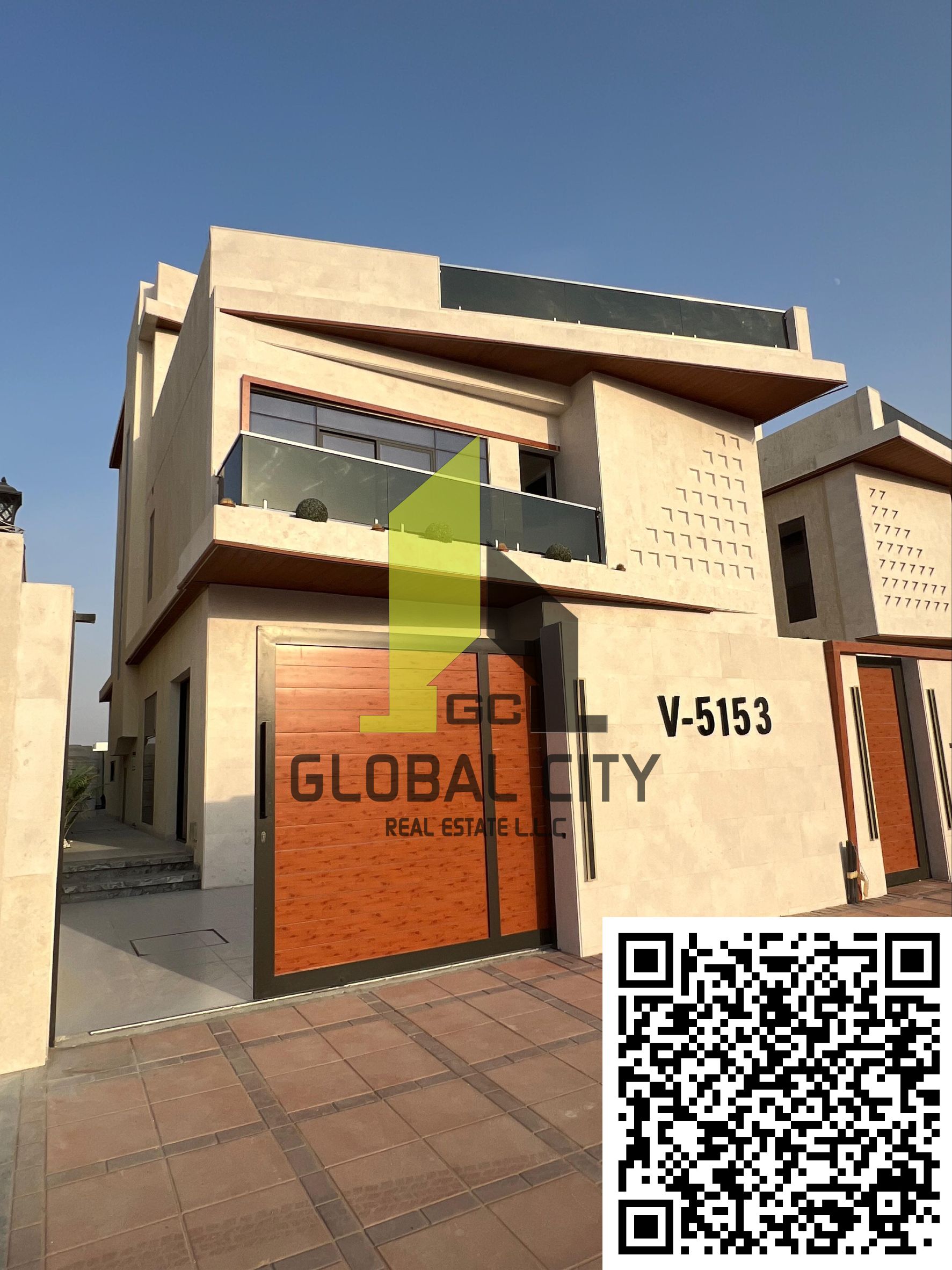 "Luxury Ready To Move 6 Master Bedrooms Villa With Swimming Pool For Sale Available In Al-Helio 2 Ajman U. A. E"