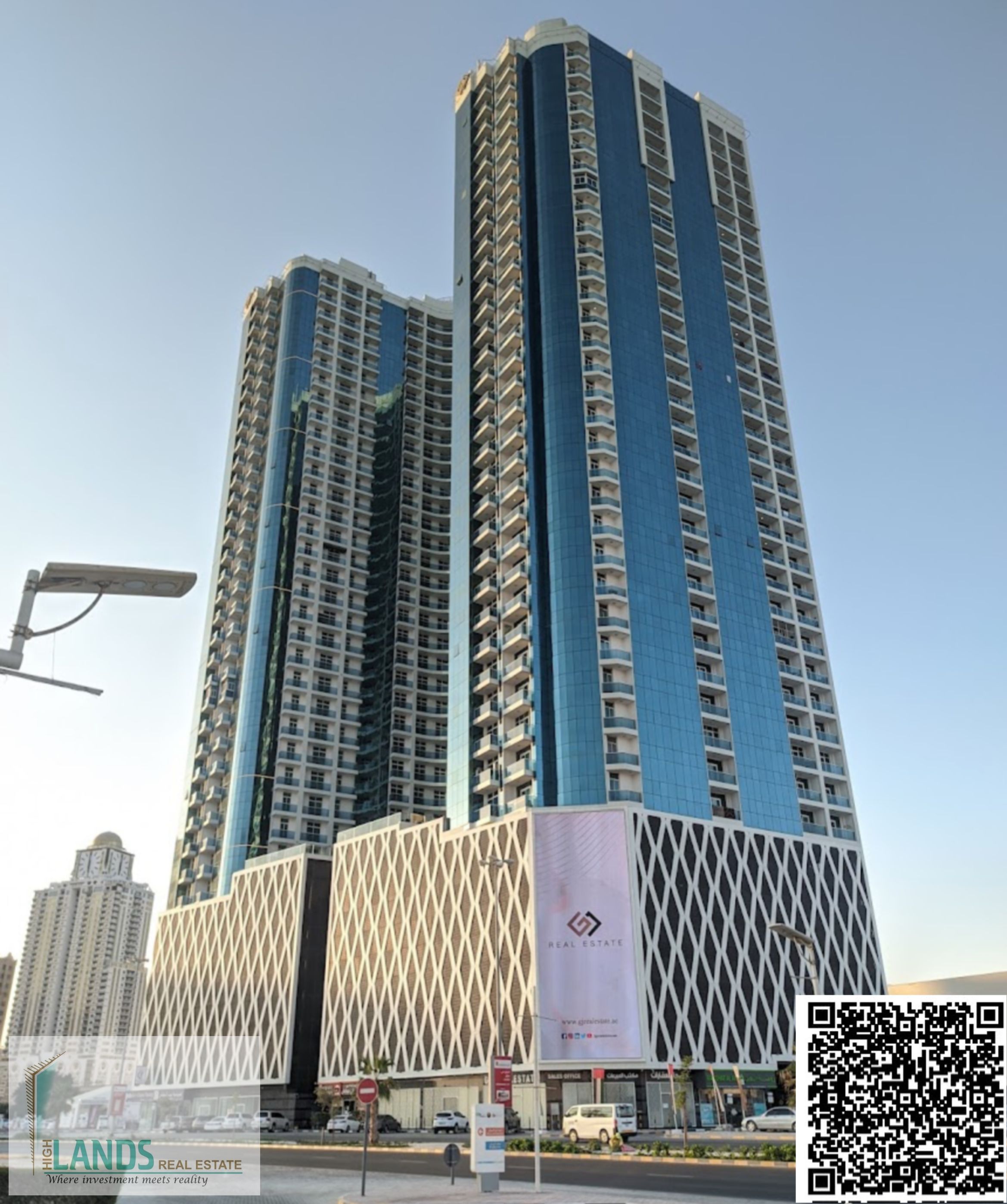 2 bedroom hall for rent Oasis tower Ajman