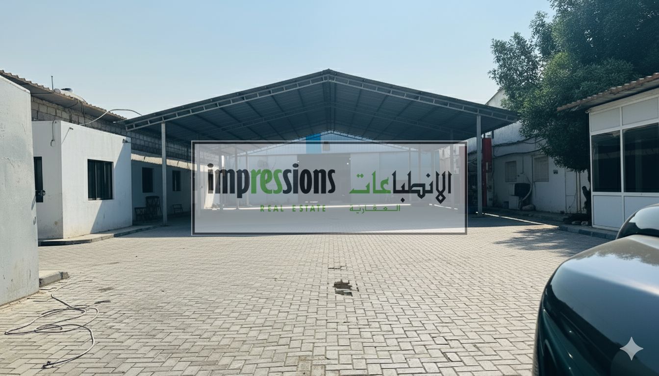 Warehouse with Open Yard for Rent in Industrial Area No. 4, Sharjah | Prime Main Road Location