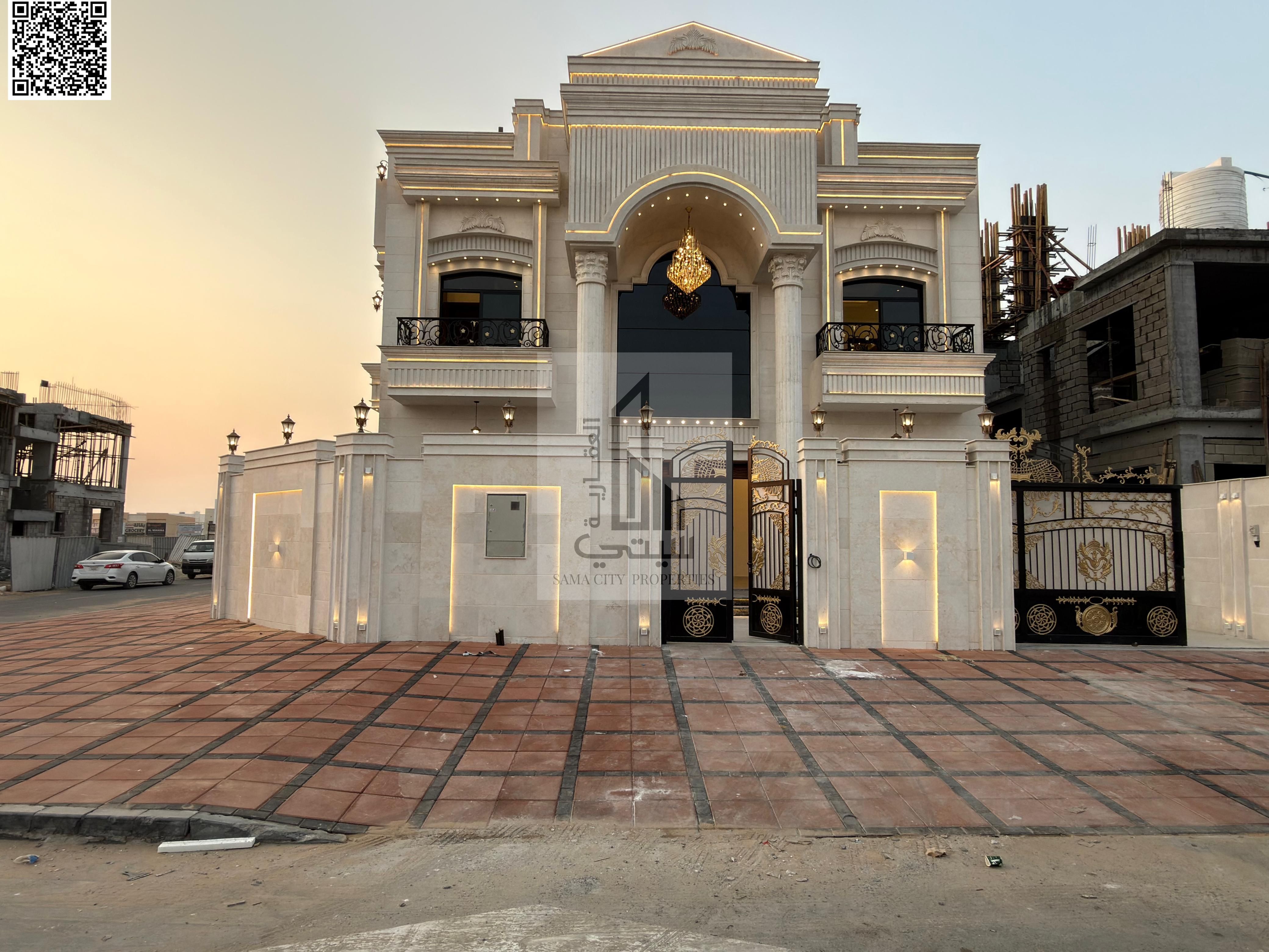 Villa for sale in Al Helio Features: • 5 master bedrooms • Majlis with bathroom • Living room with bathroom • Main kitchen • Maid's room • Large set