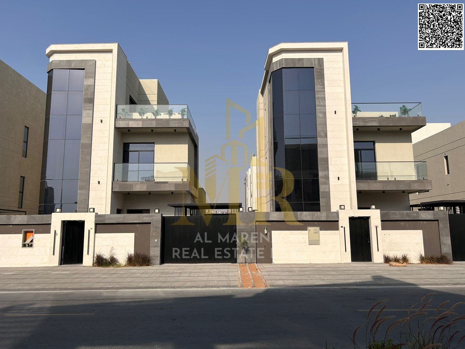 Luxury super deluxe villa for sale in Al Yasmeen area, Ajman, freehold for all nationalities, price inclusive of electricity and water