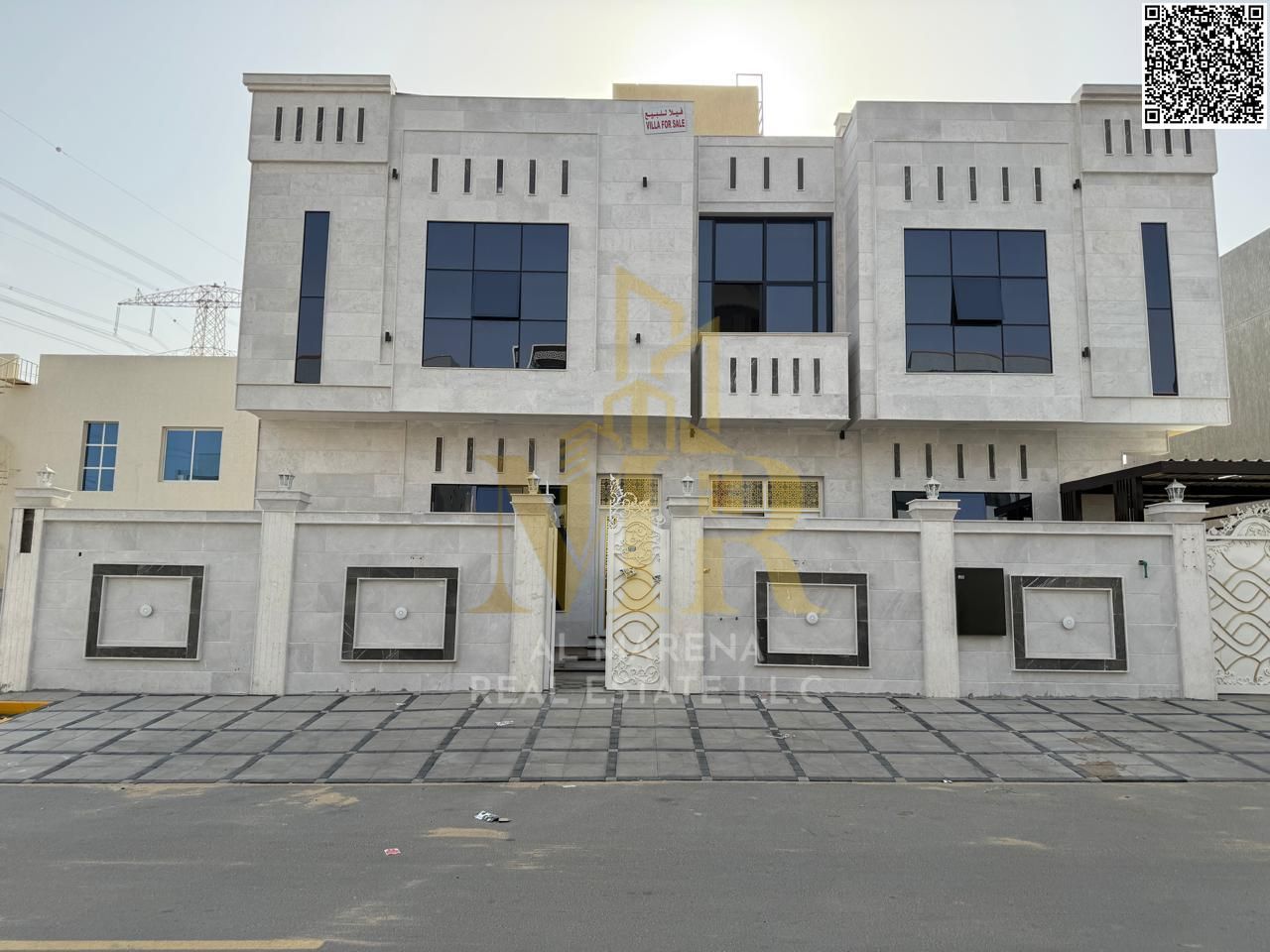Luxury super deluxe villa for sale in Al Yasmeen area, Ajman, freehold for all nationalities at an attractive price