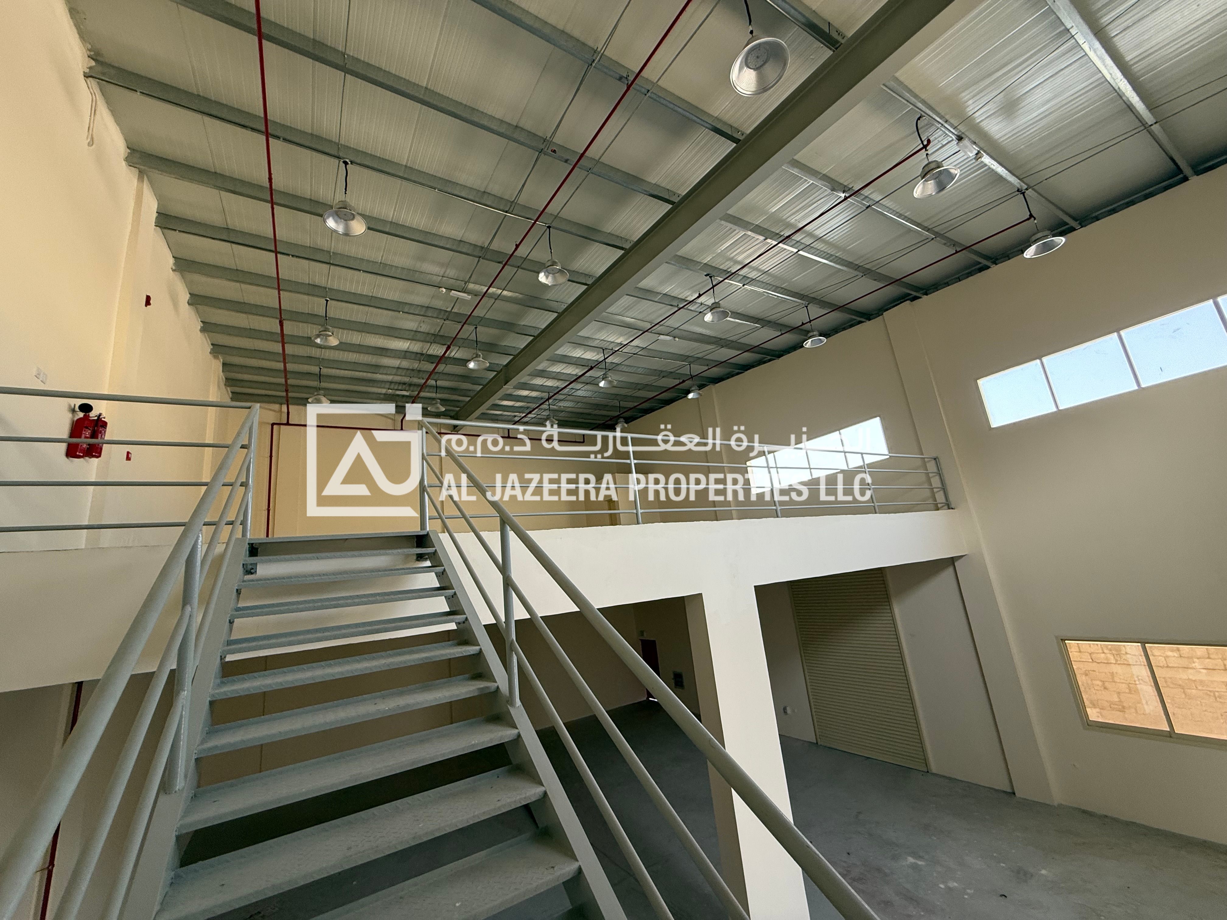 WAREHOUSE 3500 SQ FT WAREHOUSE WITH MAZZININE AVAILABLE FOR RENT NEAR THE AJMAN FESTIVAL
