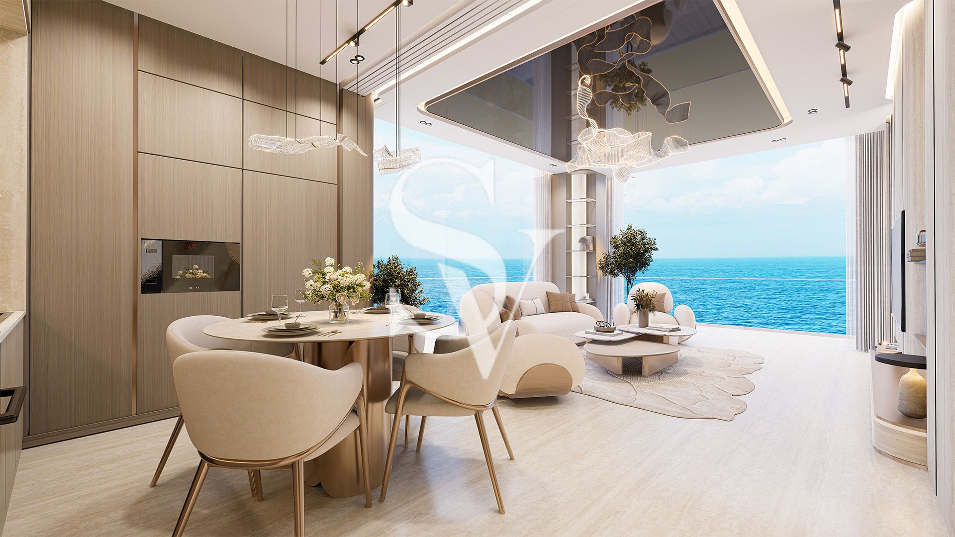 LOWEST SEA VIEW UNIT|PRIVATE POOL| 1% MONTHLY
