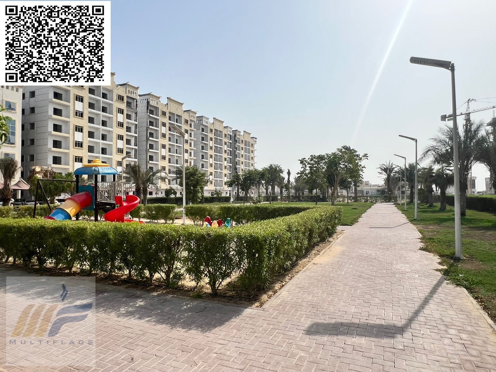 Garden view Studio with Balcony in Ameera Village, Al Yasmeen Freehold Property Prime location, Garden Kids Play Area