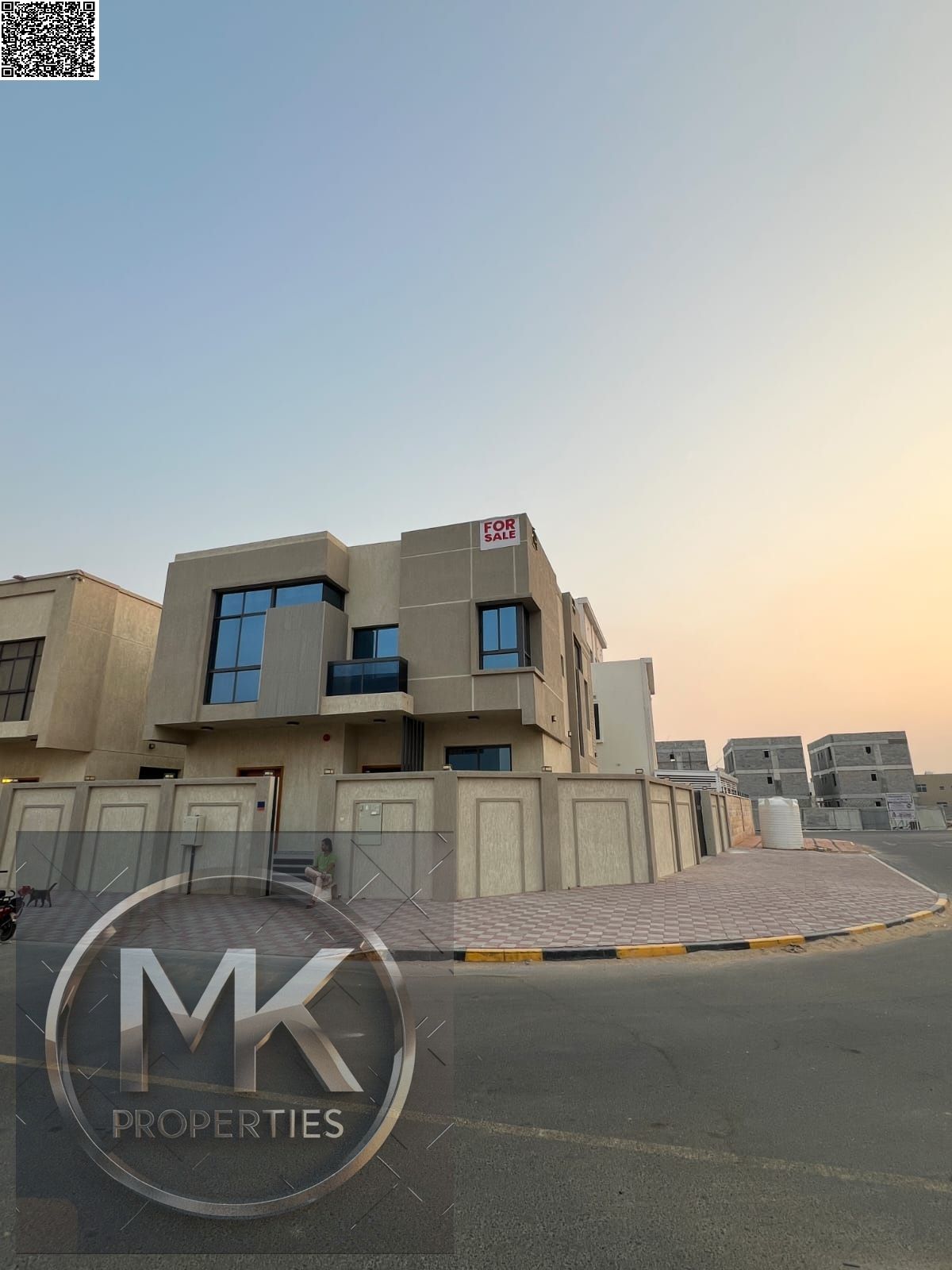 Corner Luxury Villa for sale in Al Zahya, Ajman.