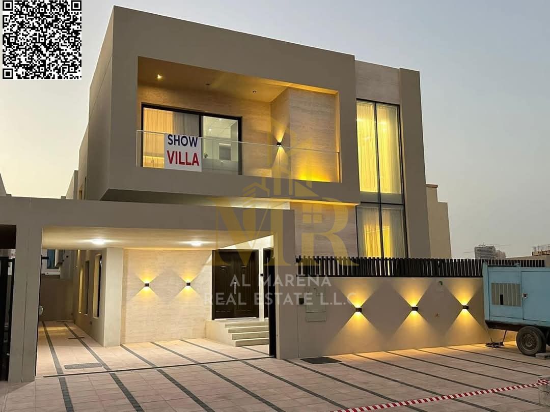 Luxurious villa with a European design and super deluxe finishes A modern, freehold villa in Ajman A golden opportunity to own a luxurious villa wit