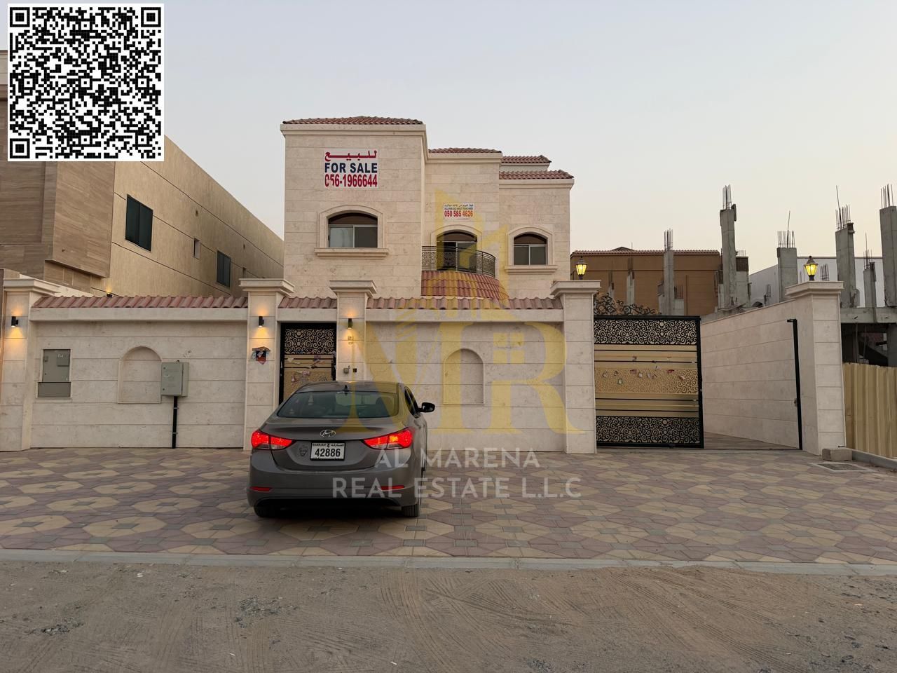 A villa including electricity, water, and air conditioning; freehold ownership for life for all nationalities.