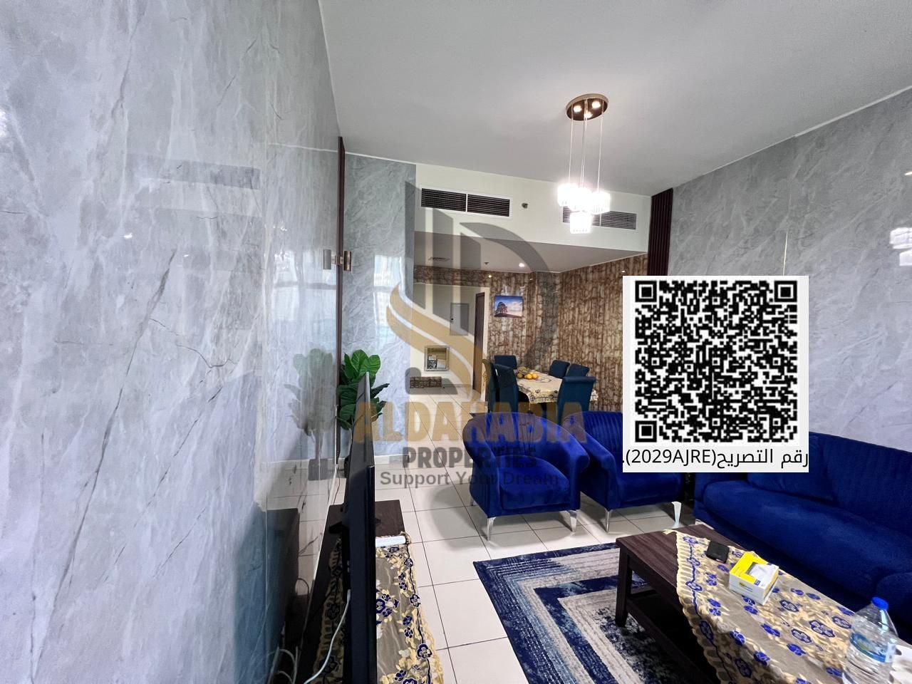Two-bedroom apartment with parking for sale – Ajman Tower, Al Rashidiya 3, Ajman