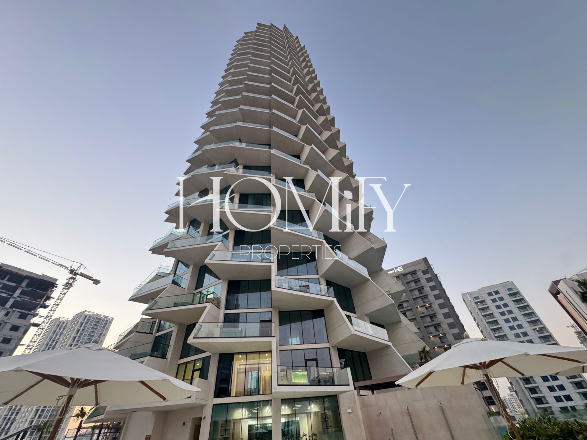 Dubai sky line|Next to exit,entrance|Sunset view