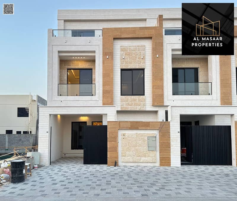 Villa with all registration fees included, high-end finishing, near all services and the mosque.