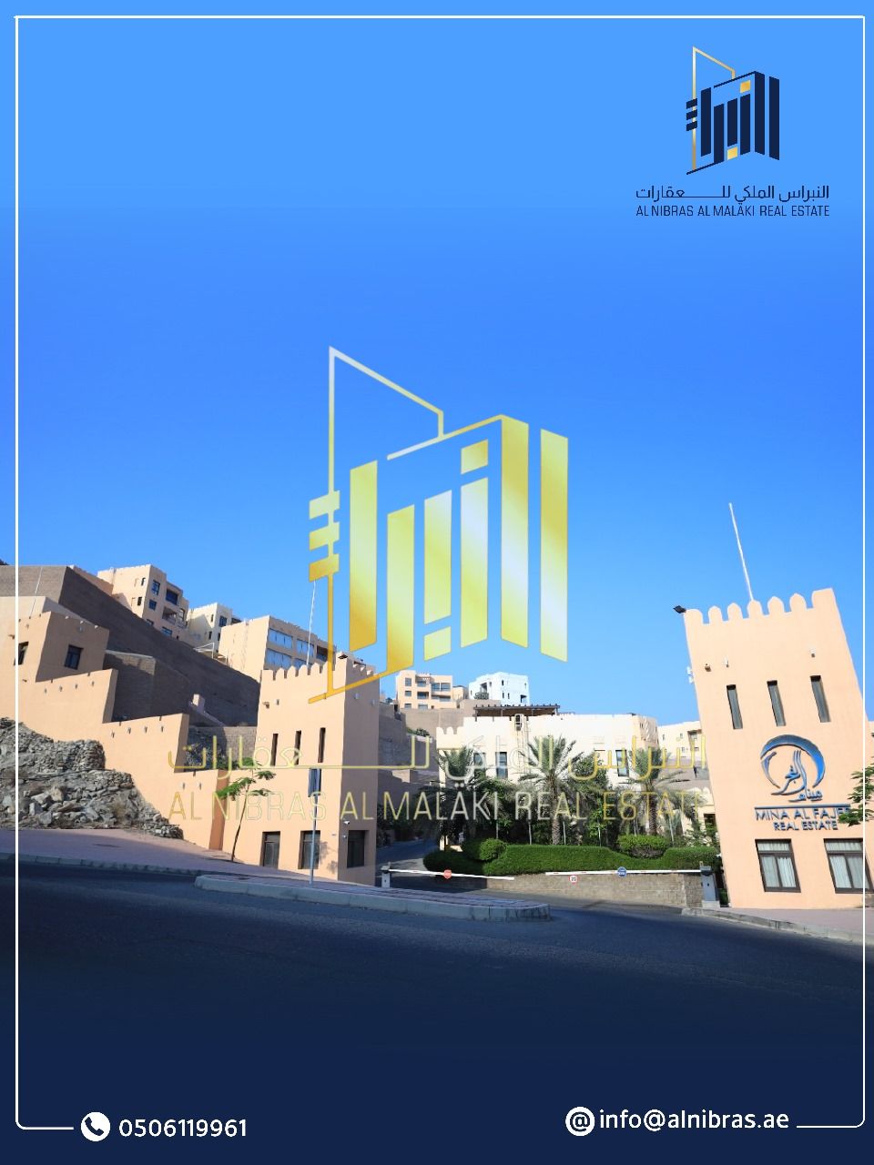 3-BEDROOMS APARTMENT FOR SALE IN MINA AL FAJAR WITH SEA VIEW - 3M