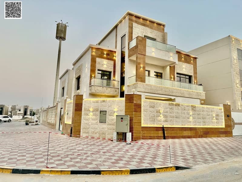 Corner villa - 2 floors & large courtyard, all fees included - close to Sheikh Mohammed Bin Zayed Road - freehold ownership for life for all nationali