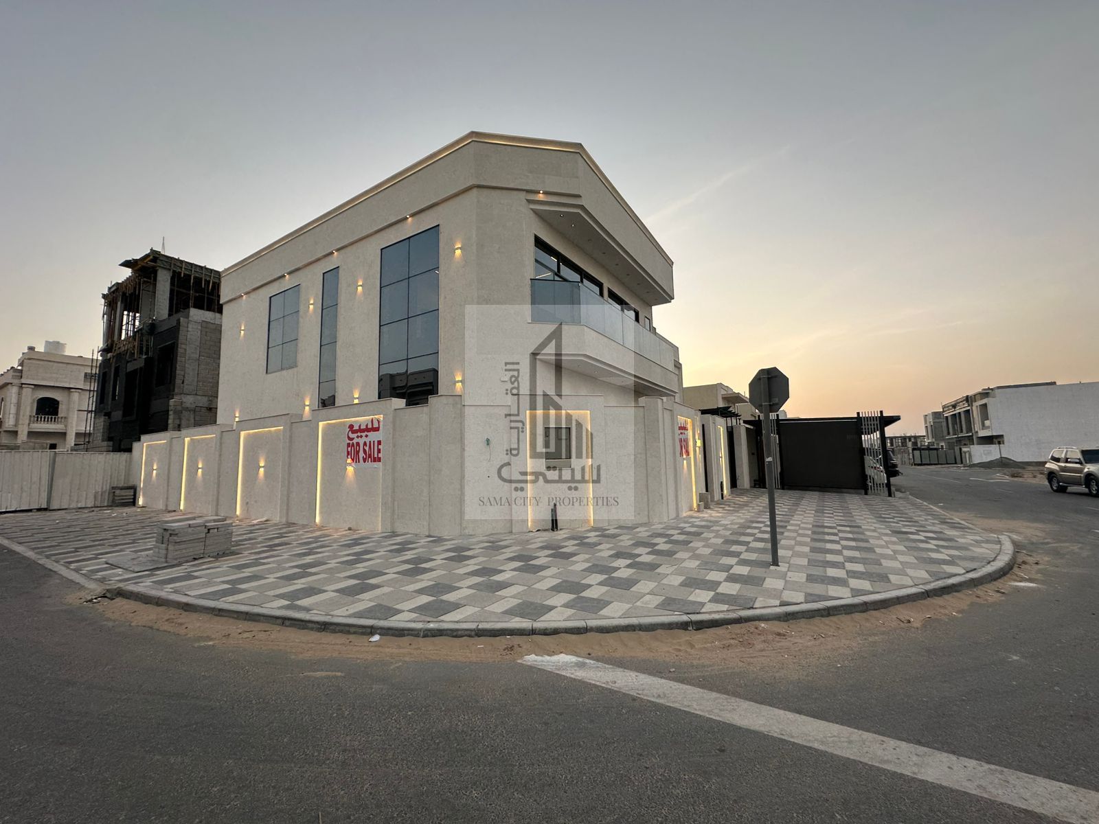 New brand corner villa for sale including registration fees