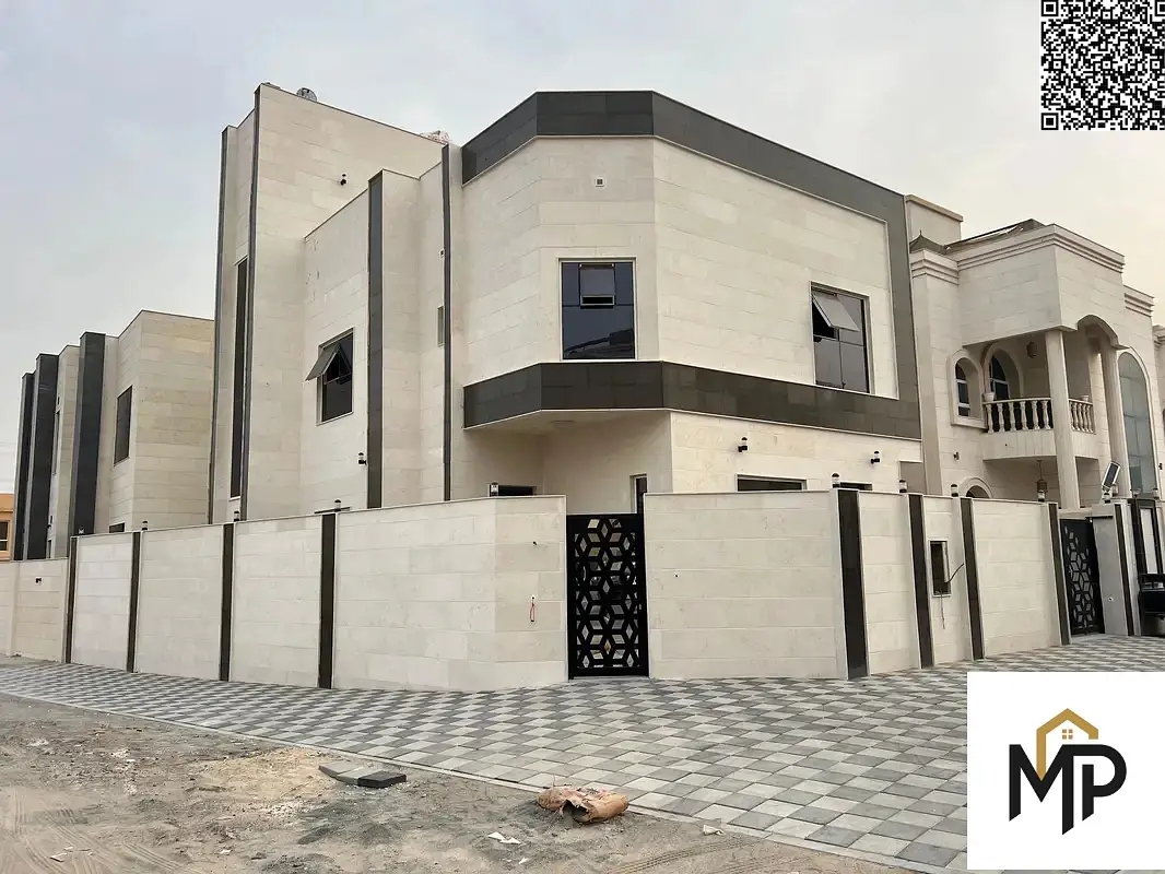 Luxury villa for sale in Ajman, 3 master bedrooms + roof terrace | Prime location - Al Yasmin, Ajman | Modern design and high-end finishes