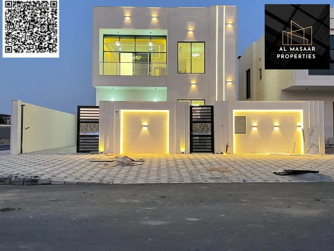 For sale, a luxurious villa, including registration fees, at a negotiable price, with the possibility of easy bank financing.