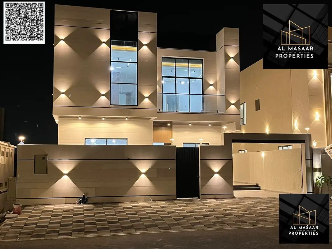 Your dream villa is upscale and freehold in Al Helio 2, behind the services area, next to Azhi, just 3 minutes from Sheikh Mohammed Bin Zayed Road: