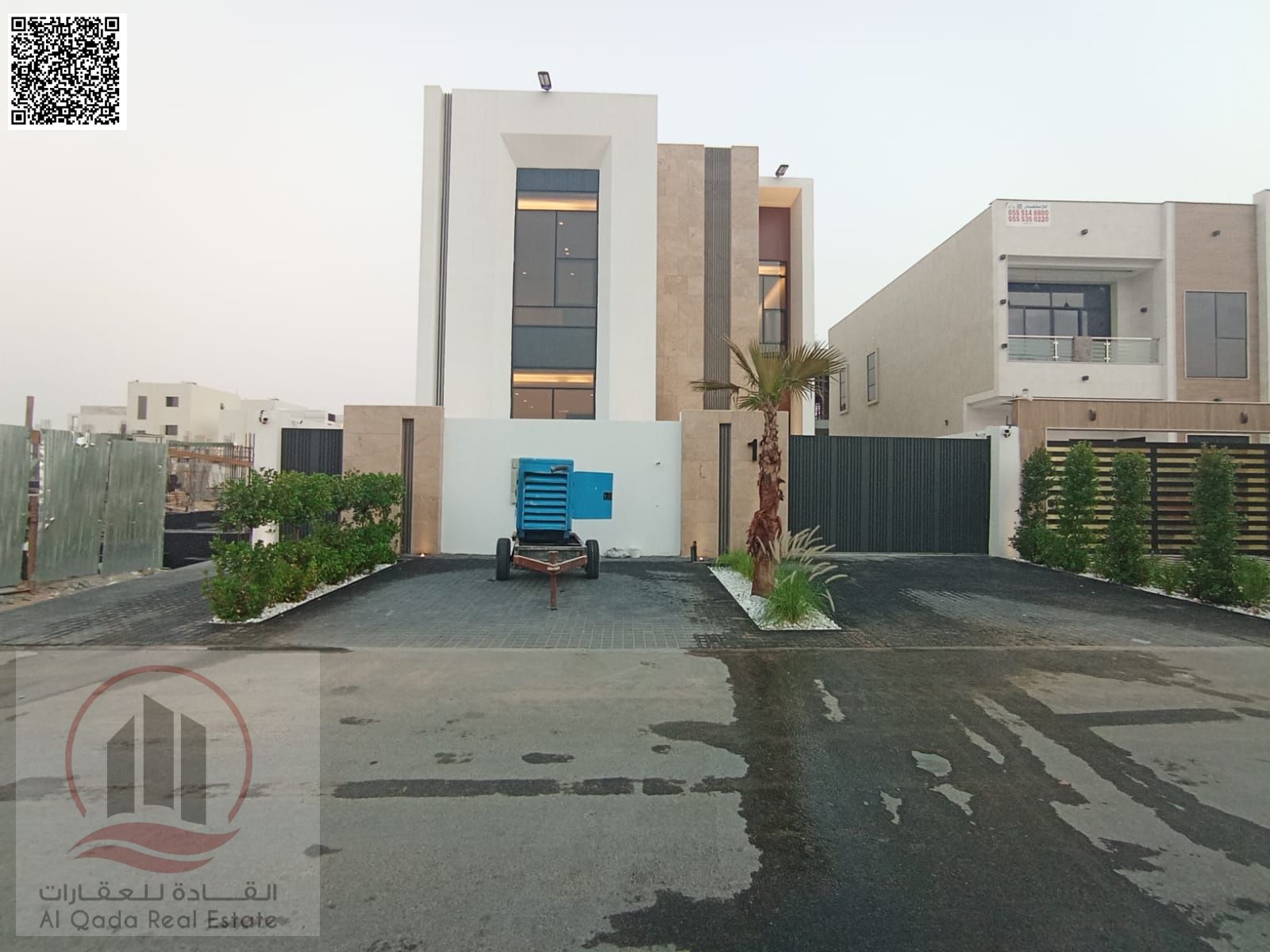 Villa for sale in Ajman, Al Helio 2 area – close to Sheikh Mohammed Bin Zayed Road. Two floors, ready to move in or an investment opportunity. Modern