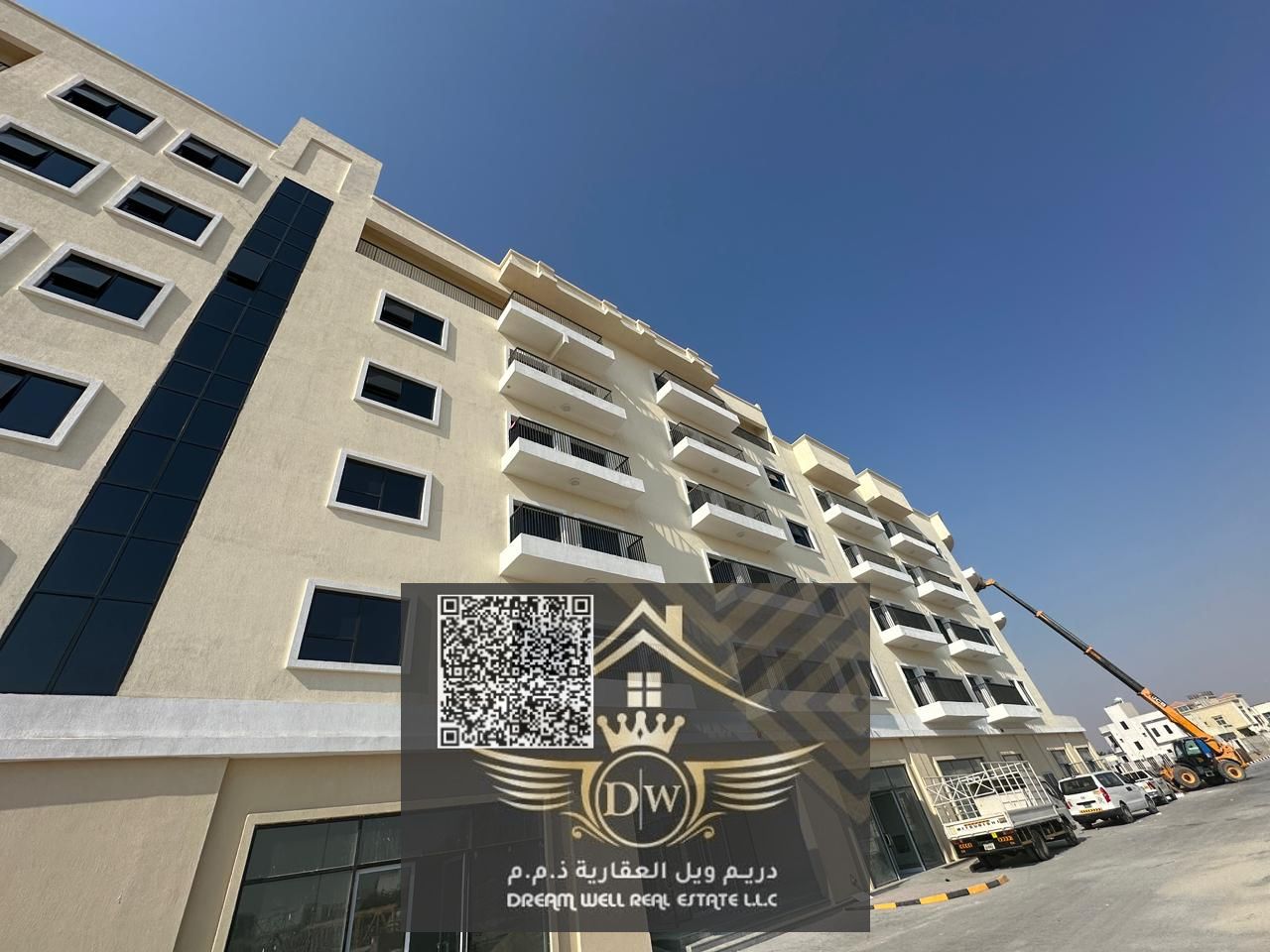 One bedroom available for sale in brand new building with parking and open view