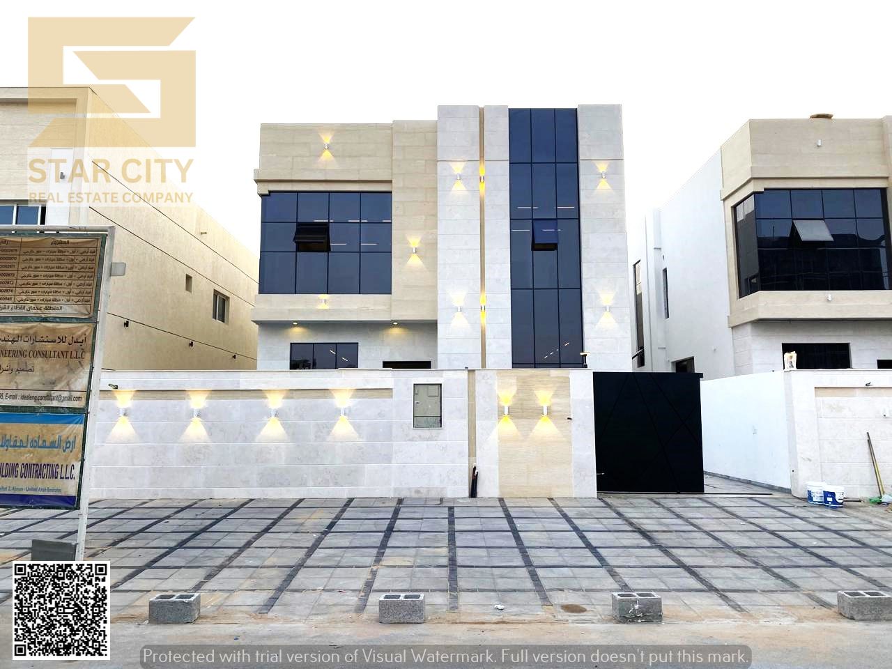 Luxury Villa with Private Pool for Sale in Al Helio 2 – Ajman | 5 Master Bedrooms + Majlis + Living Room + Modern Kitchen | Prime Location on Main