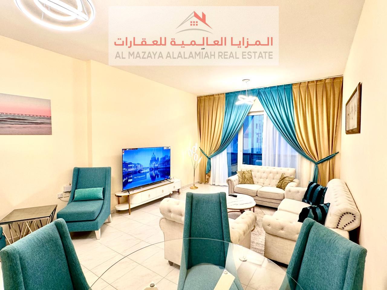 For monthly rent, two rooms and a hall in Al Taawun