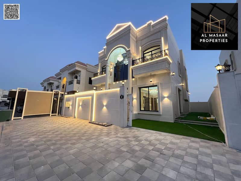 For sale, a luxurious villa with a classic design, at a negotiable price, with the possibility of easy bank financing.