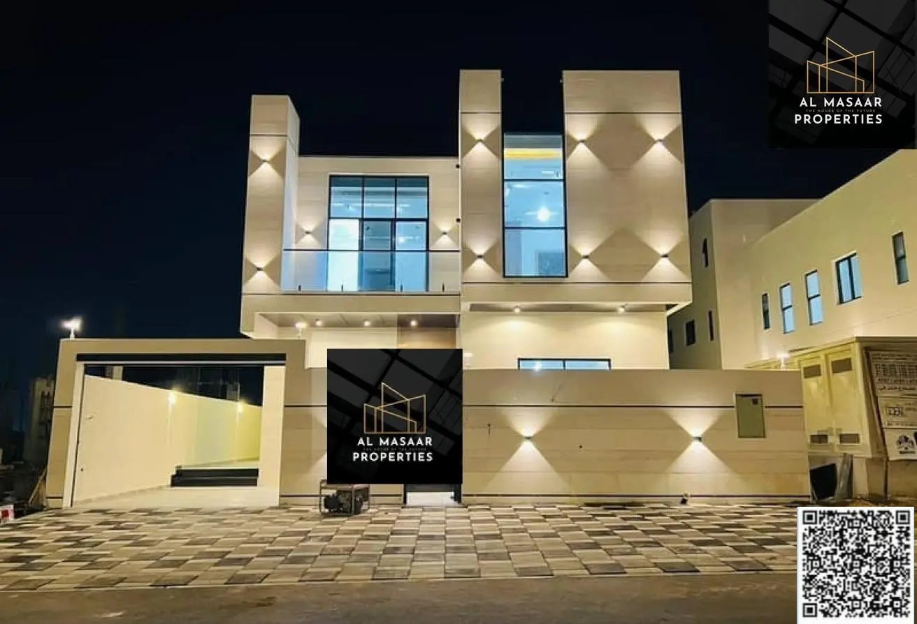 Villa with all registration and ownership fees included, ready to move in, in one of Ajman's most prestigious areas, freehold ownership.