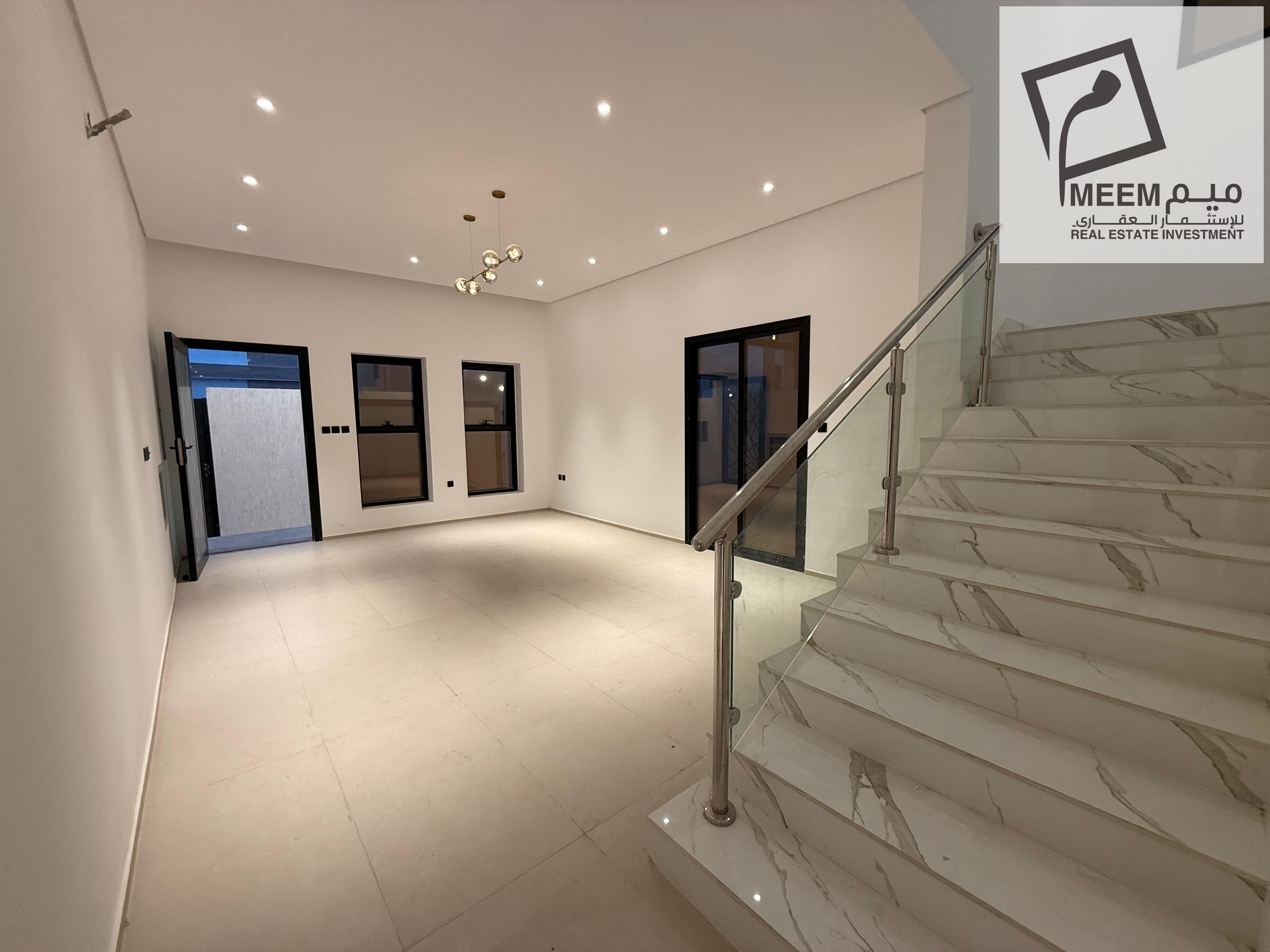 Villa for sale, 4 master bedrooms and maid's room, including registration and ownership fees, near Sheikh Mohammed Bin Zayed Road.