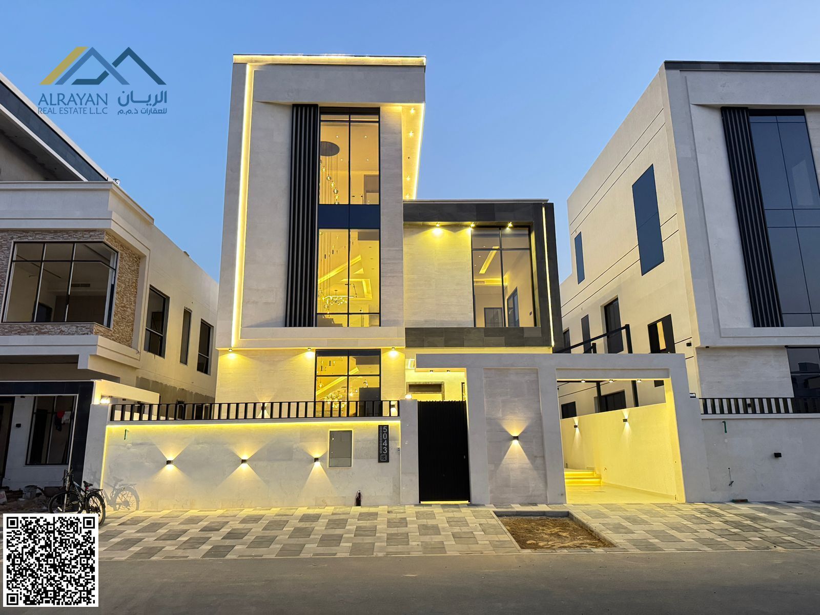 Luxury three-story villa with high-end finishes