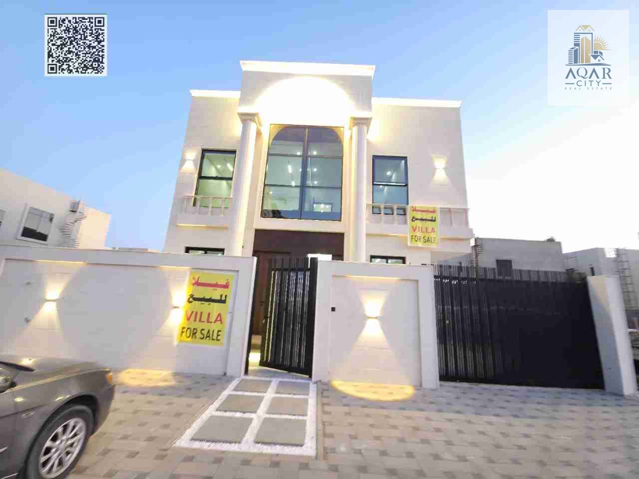 Luxury villa with modern design and high specifications in Ajman, close to Sheikh Mohammed bin Zayed Road. The price includes air conditioning.