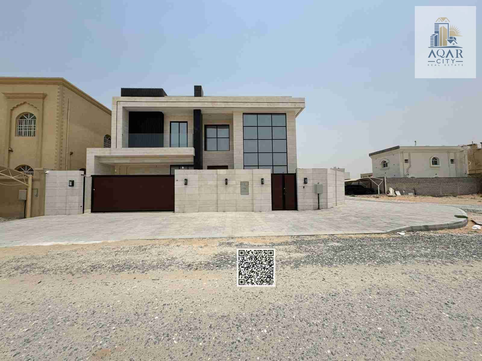 A villa for sale in Rawda 1, on the corner of two streets, with a price including electricity, water, air conditioners, electrical appliances, and personal finishing. Freehold for all nationalities.