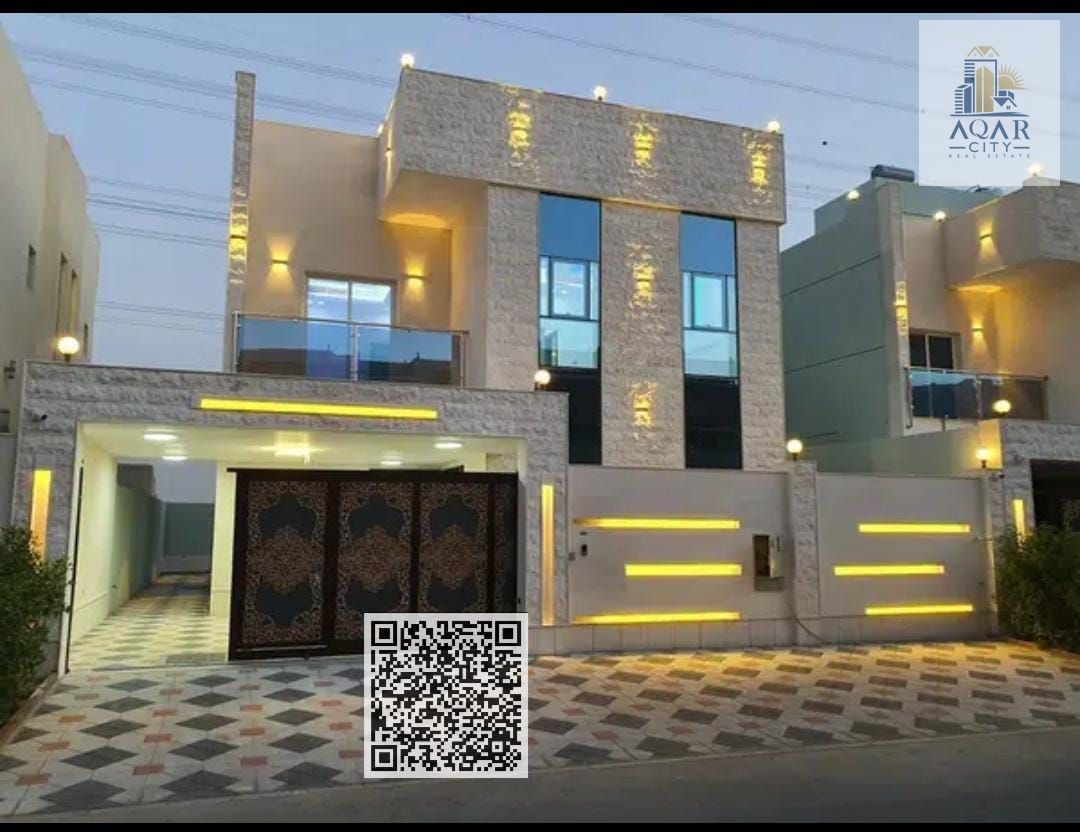A villa in the prime residential area of Al Helio 2. Registration fees included, directly on Sheikh Mohammed bin Zayed Road, with no down payment, a