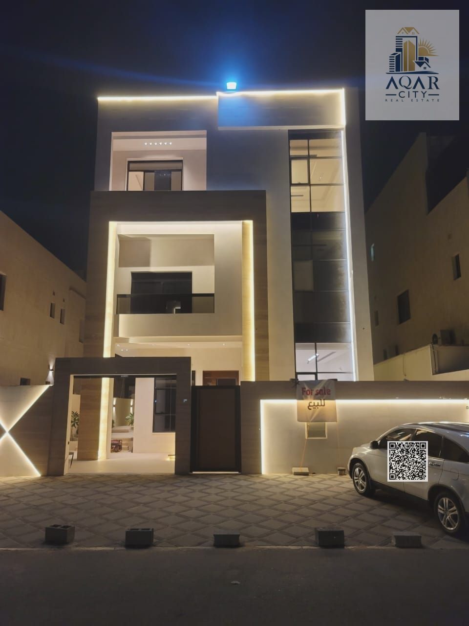 Luxury villa for sale in Al Yasmeen - Al-Midan - consisting of 3 floors | 7 master bedrooms + modern finishes