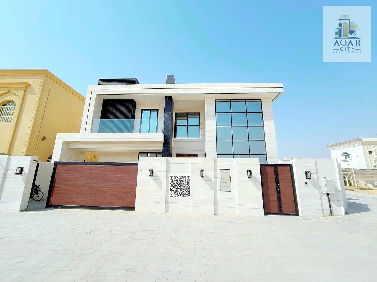 Semi-furnished 5-bedroom villa for sale in Al Rawda 1, Ajman with water and electricity