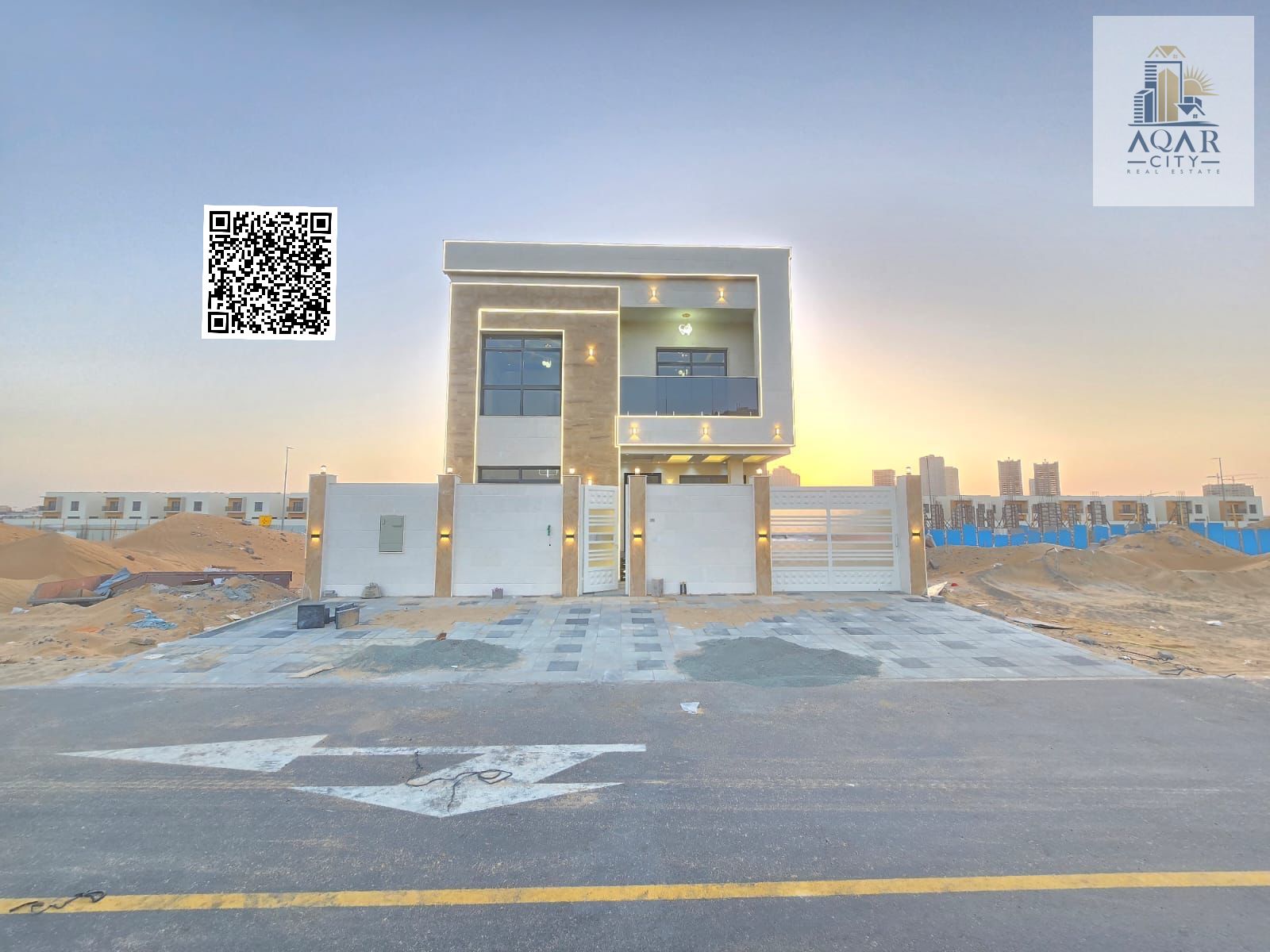 Own a villa in one of the best locations in Ajman – close to Sheikh Mohammed bin Zayed Road – with full ownership and registration included! Villa Details: Living Room + Majlis 6 Bedrooms Land Area: 3,014 sq ft Built-in Area: 4,000 sq ft