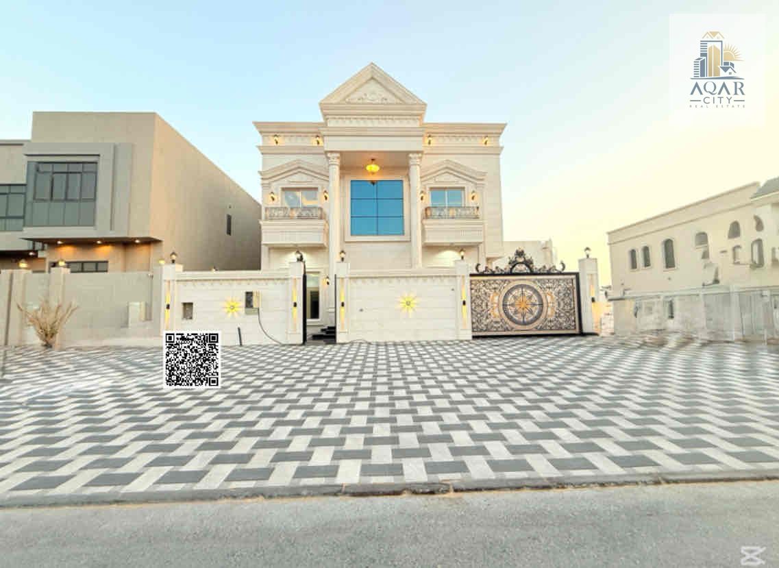 Very luxury villa with full stone facade and super fancy interior with super deluxe hotel finishes adn big spaces inside, you can own it now