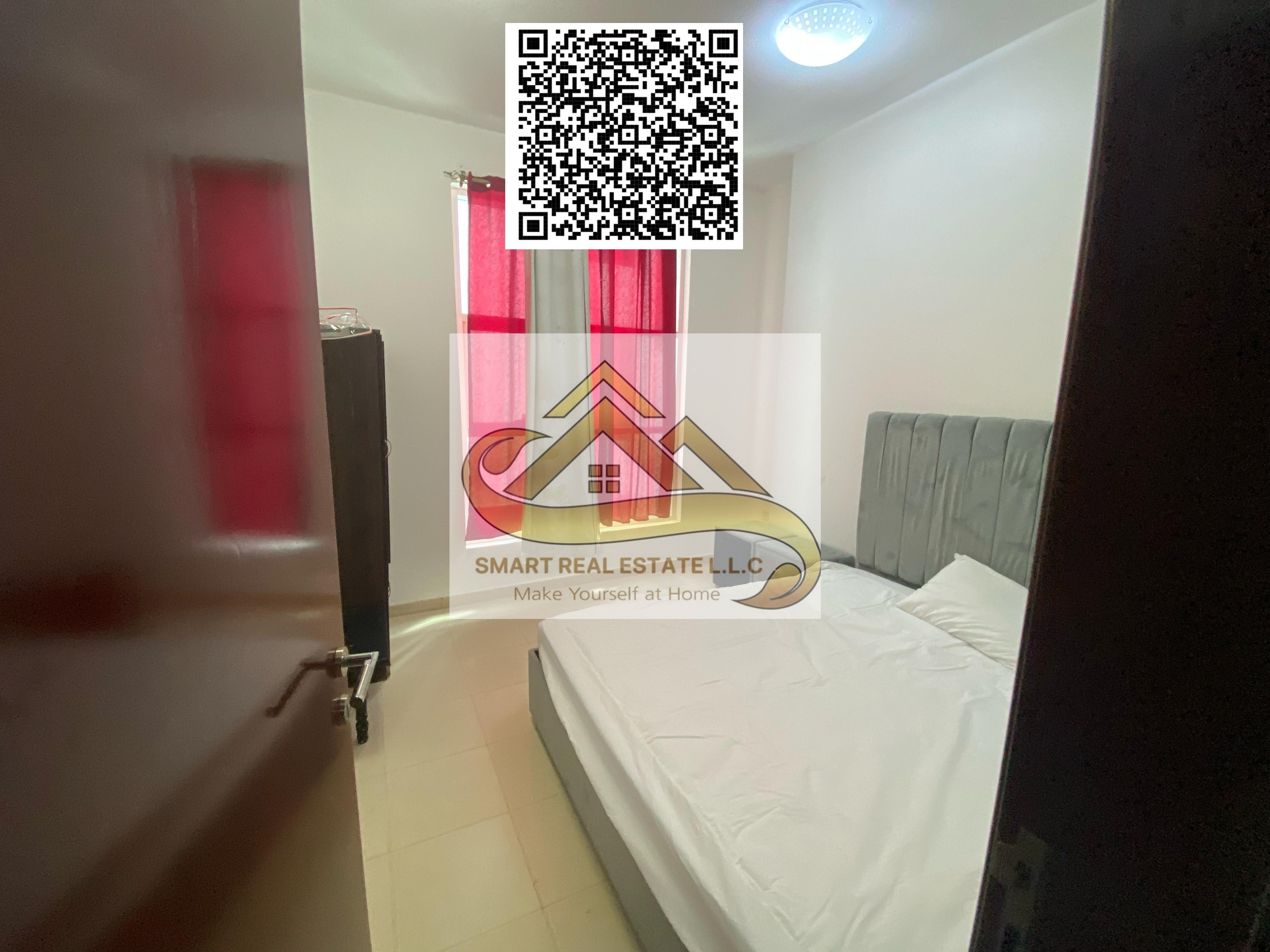 Open view overlooking the main street - One bedroom and living room, City Tower Apartment for sale in City Tower, Al Nuaimiya One bedroom and living