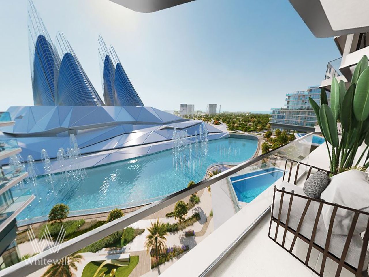 Full Museum View | Big Balcony | Luxurious 2BR+Maids