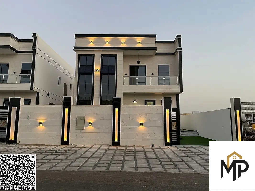 For sale: Luxury villa in Al Yasmin - excellent location, two floors with an elegant stone facade, close to all services!