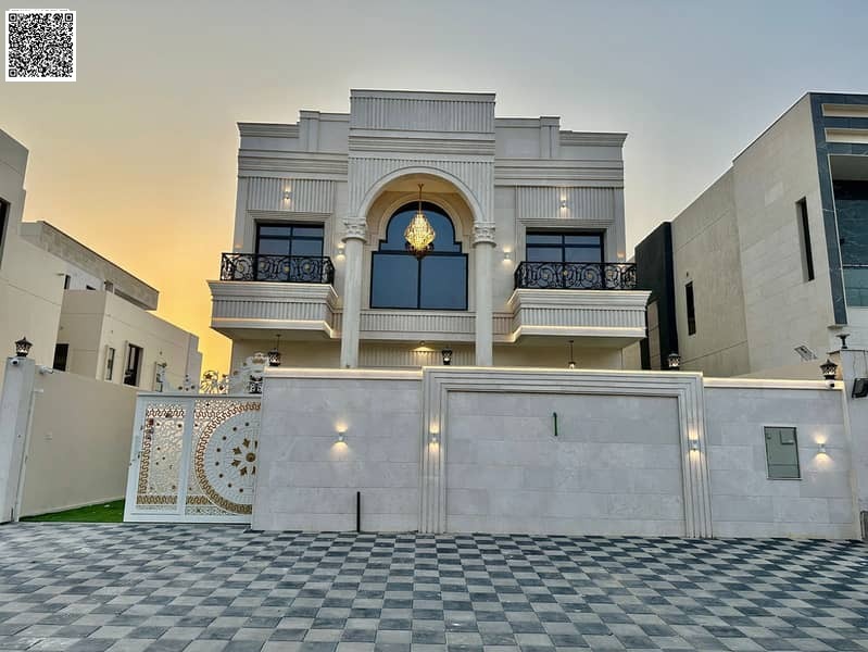 Classic villa, price inclusive of registration and ownership fees, on the main street, ready to move in, in one of the most prestigious areas of Ajman