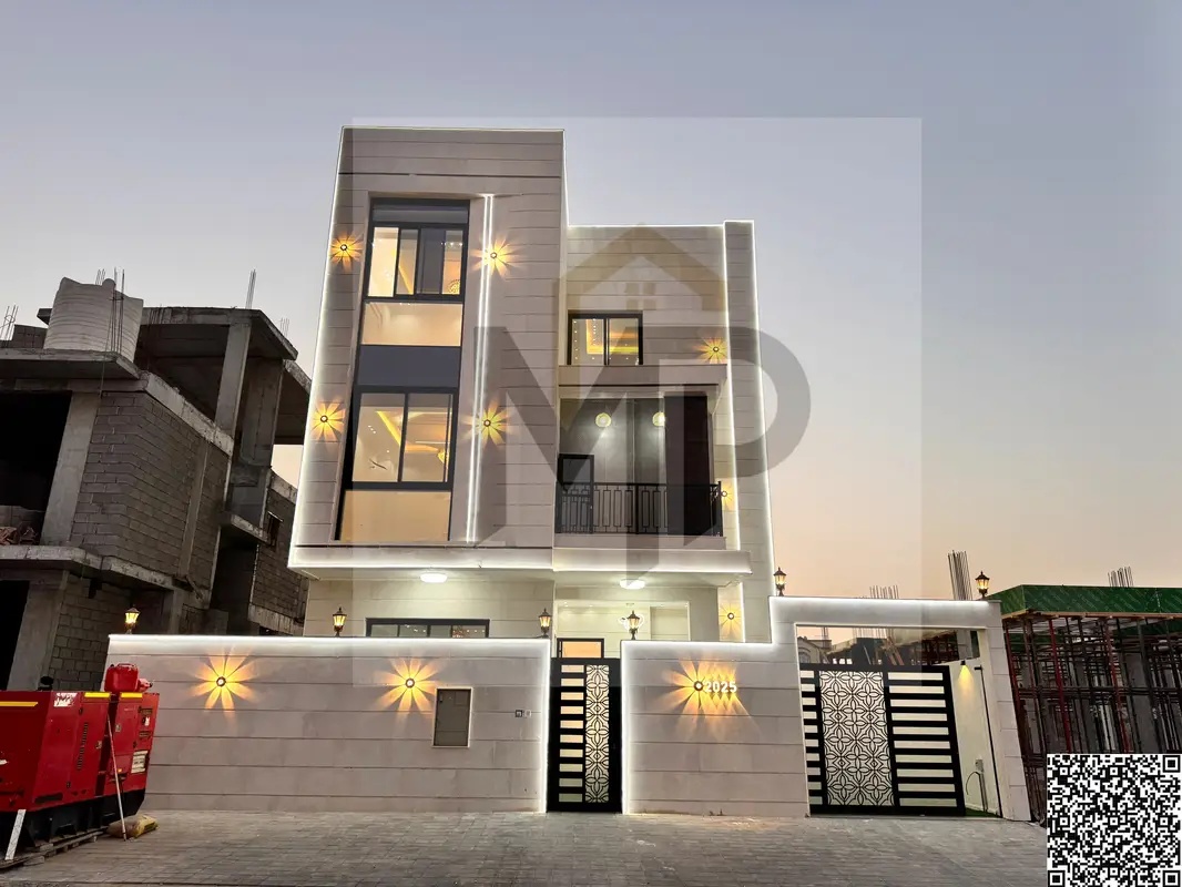 Luxury villa with price including electricity, water and air conditioning on the main street - ready to move in in the most prestigious area of Ajma