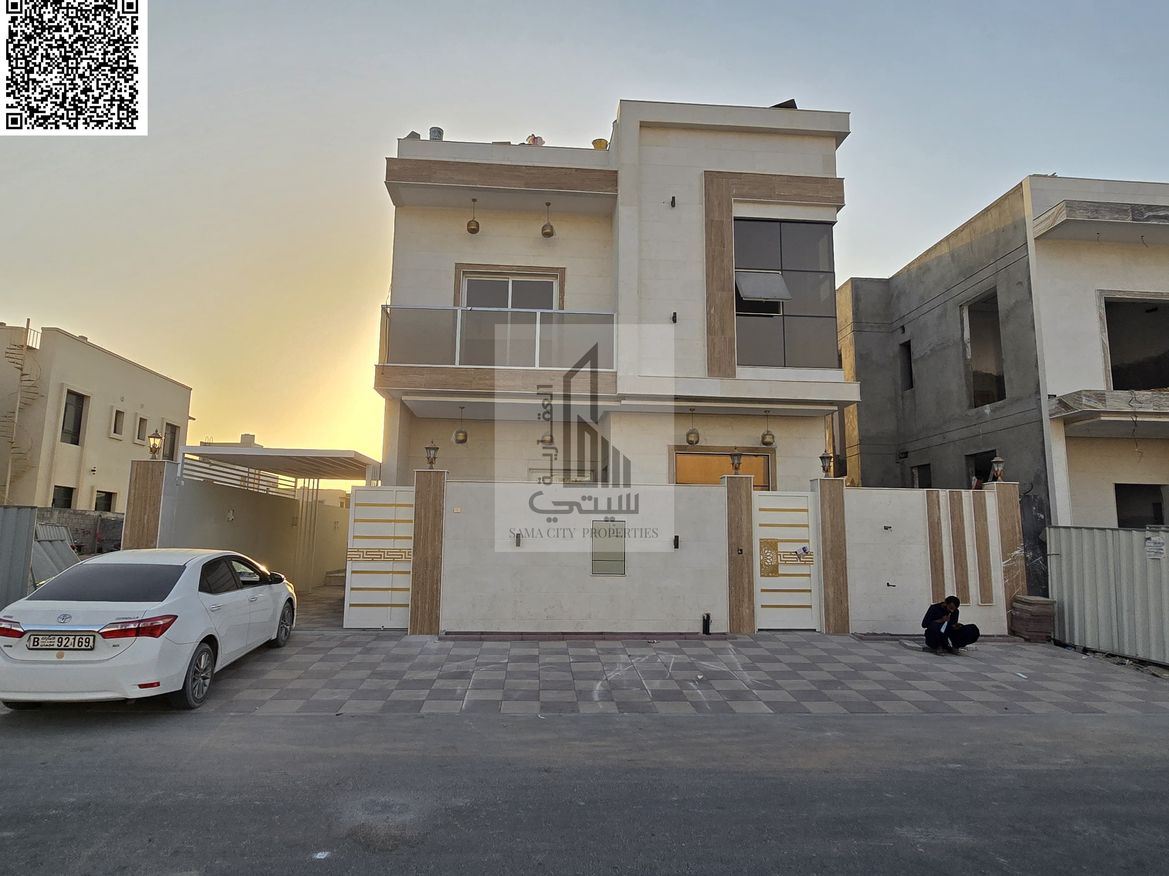 Luxury villa for sale in Ajman, including registration fees.