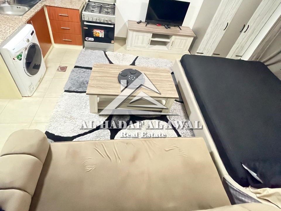 For monthly rent, a STUDIO in Al Khan area with free internet